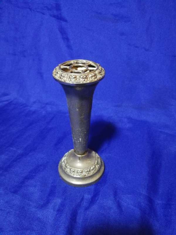 Ianthe England Silver Plated Rose Flower/ Posy Vase Vintage. Three available