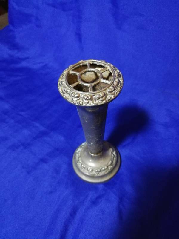 Ianthe England Silver Plated Rose Flower/ Posy Vase Vintage. Three available