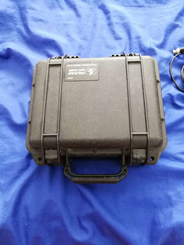 Pelican 1200 Water-Tight case with foam Black Hard Case - Made In USA. Small Case.