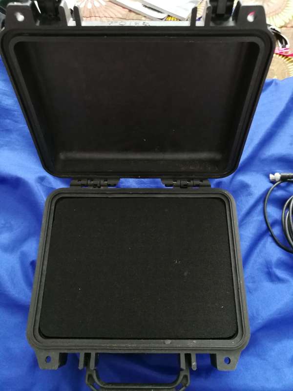 Pelican 1200 Water-Tight case with foam Black Hard Case - Made In USA. Small Case.