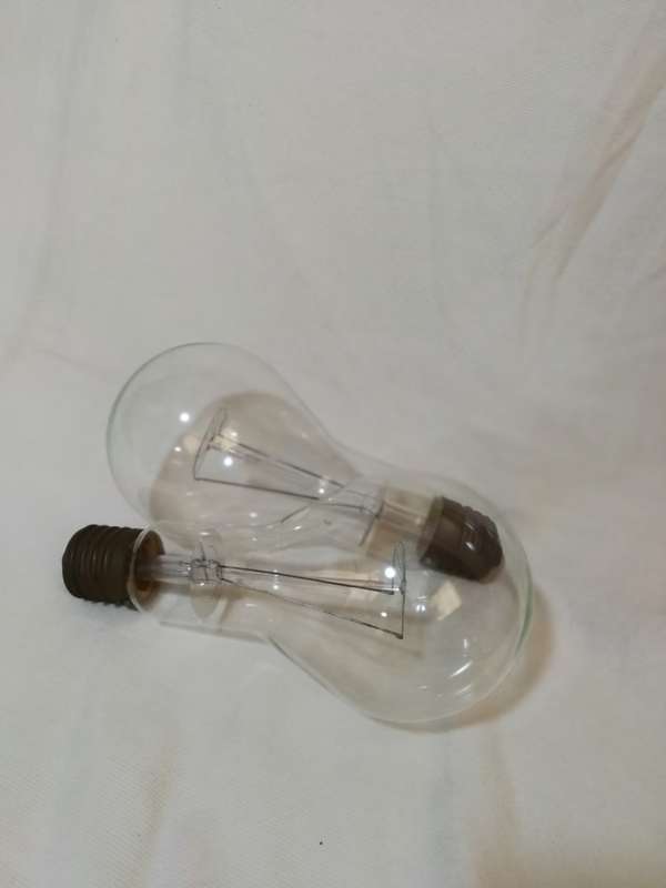 Antique / Vintage Light Bulbs. Large unused, tested. Possibly 500w 220v