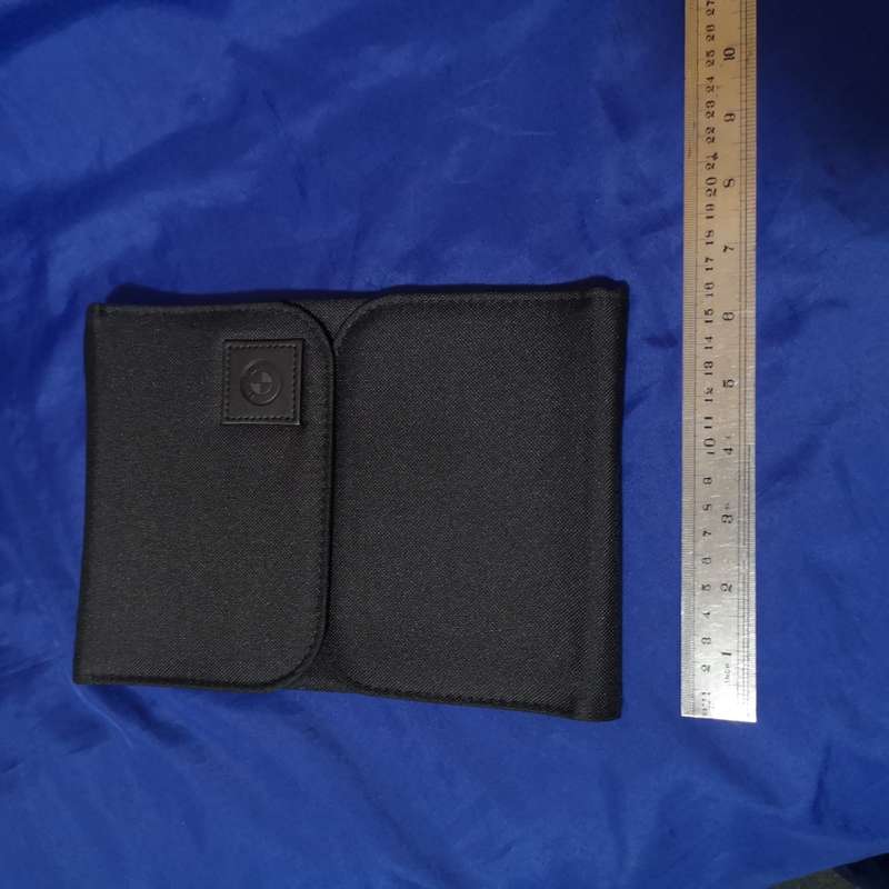 BMW Genuine BMW Owners Manual Black Nylon Vertical Case Pouch. CASE ONLY