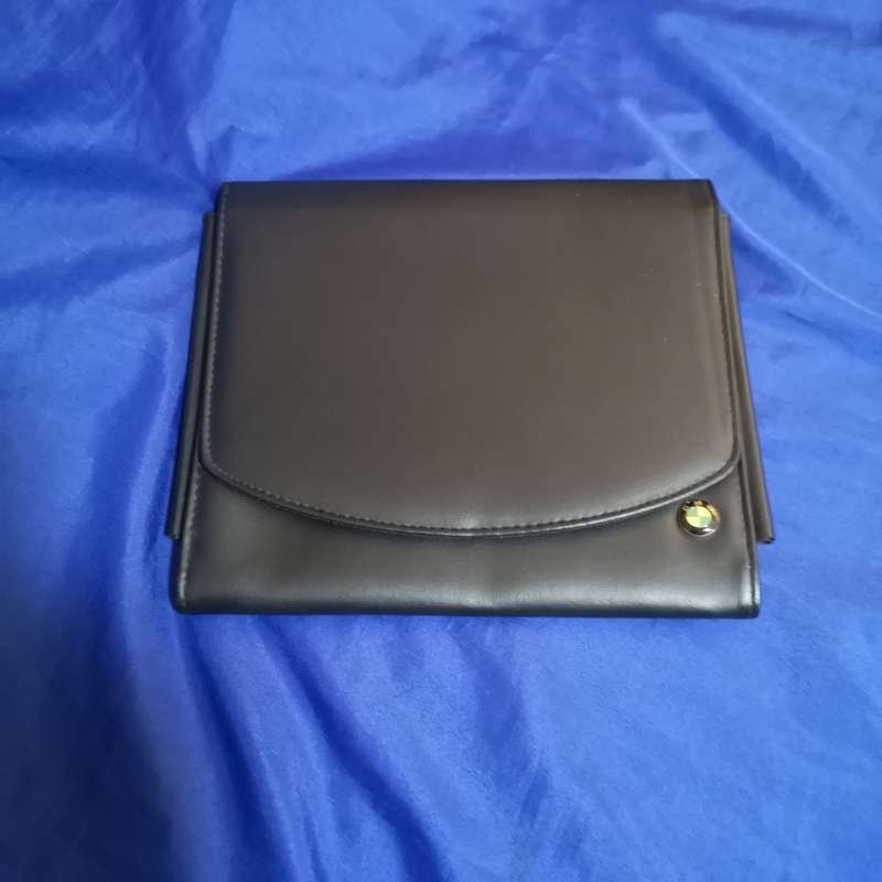 BMW Owners Manual Book Case Owners Guide Black Leather OEM GOOD CONDITION