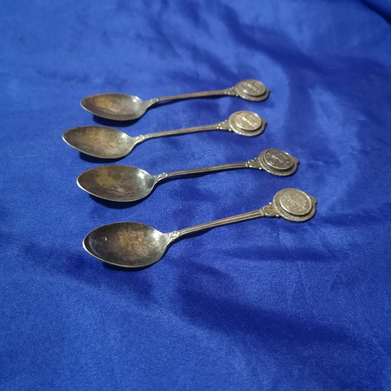 4 Teaspoons EPNS, Rifle logo