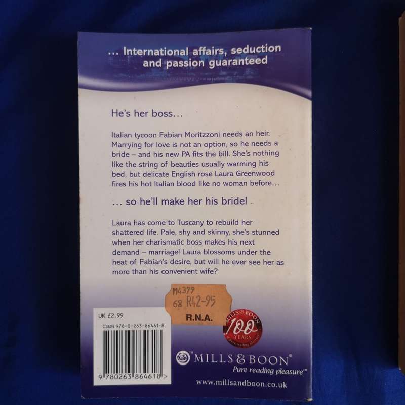 Mills & Boon (3) with 1 Silhouette Book. See pics for title and synopsis. Thanks for Your Support!