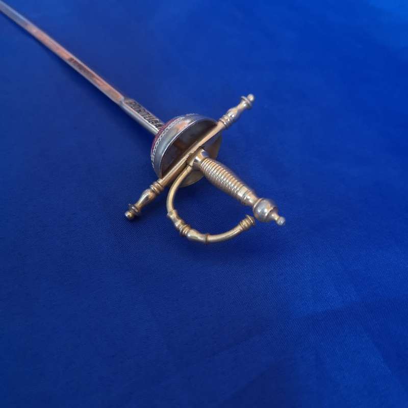 Vintage Toledo Rapier Sword Ornate Letter Opener 8.5` Portugal