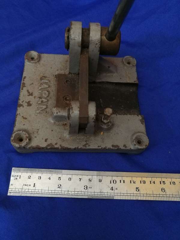 Mini cutter with lever arm. Made in Japan