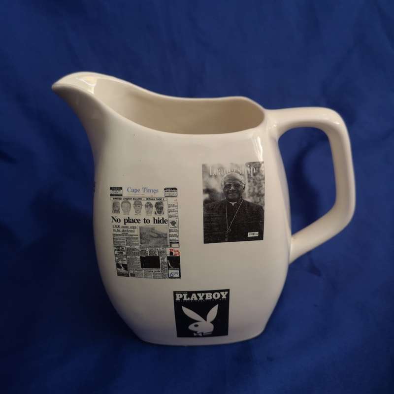 Vintage Ceramic `Media` Graphic Jug.