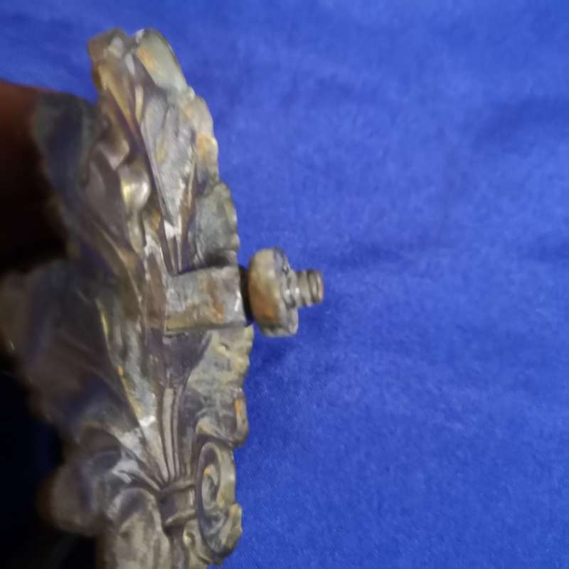Antique Brass Drop Ring Drawer Pull Handle. 2 available
