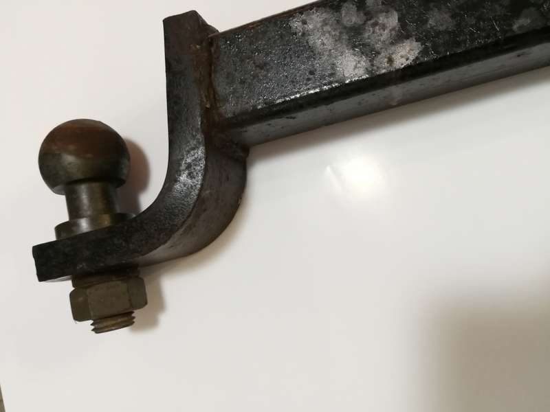 Removable Tow bar with ball and detachable Receiver 50mm Square. 5t rated
