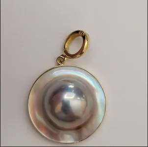 Mabe Pearl- full/ blister pear, high quality lustre. Suitable for clasp or pendant