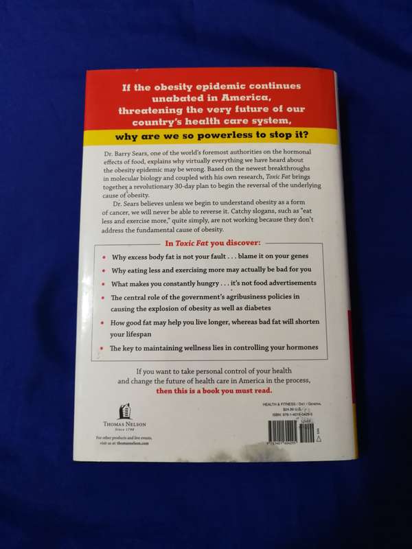 Toxic Fat: When Good Fat Turns Bad- Barry Sears Phd. Highly Informative