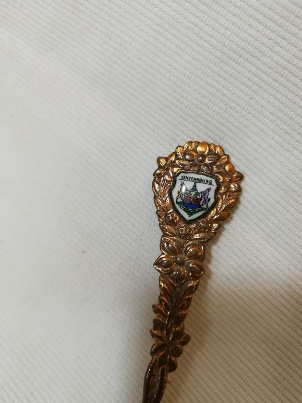 Unique Copper South Africa Decorative Spoon With Elephants/Gazelles