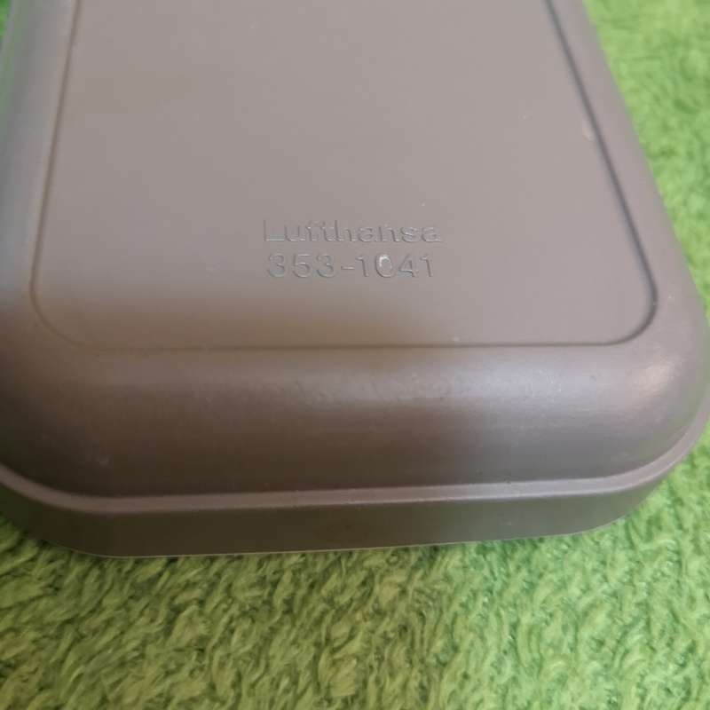 LUFTHANSA AIRLINE PLASTIC SERVING TRAY WITH 4 CUPS- GERMAN AIRLINES