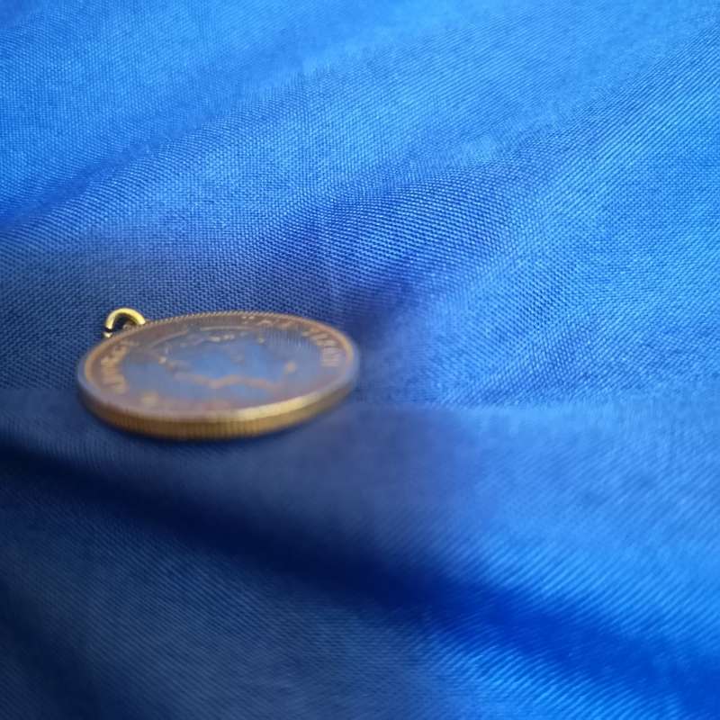 Southern Rhodesia 1 Schilling 1948 coin pendant. King George The Sixth