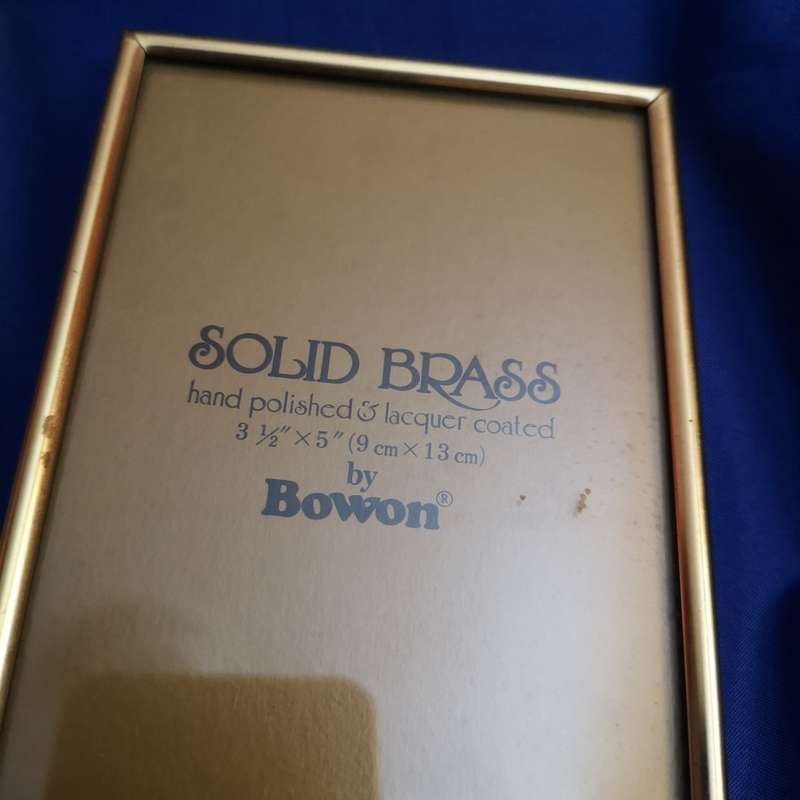 Bowon solid brass picture frames- vintage