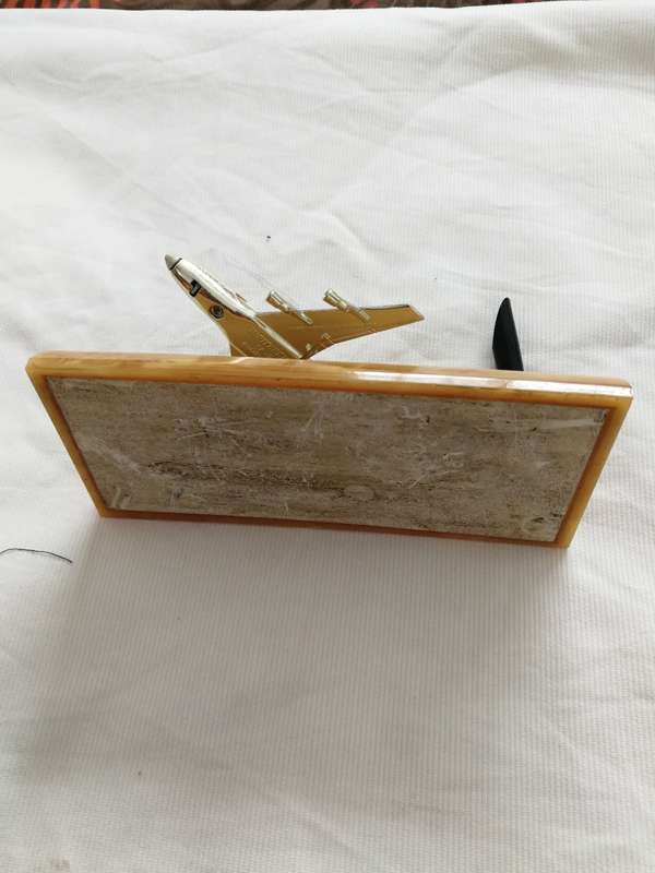 Vintage 1970`s Lesney Giftware British Airways Desk Pen Holder, Matchbox Boeing 747 SP 10 Metal.