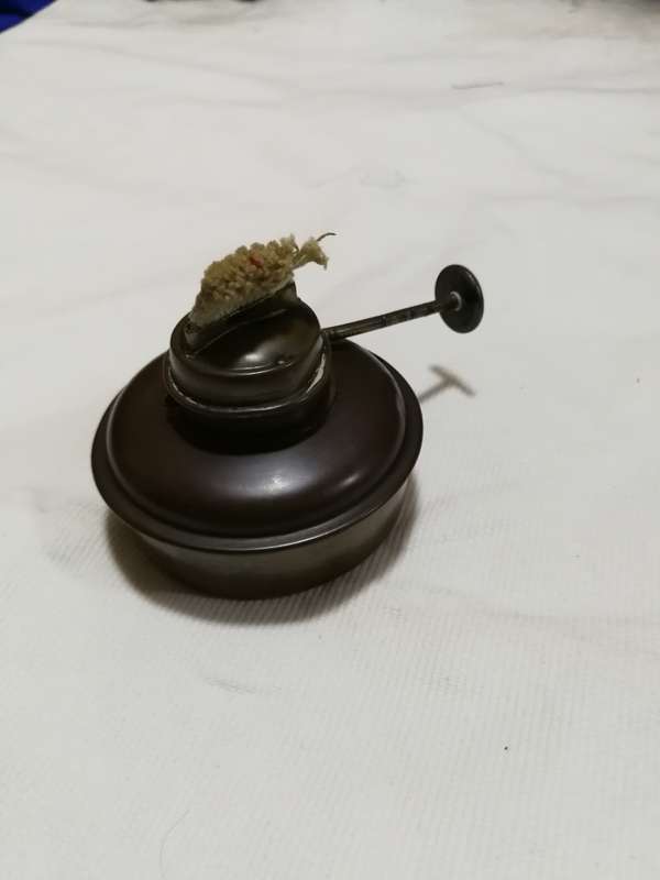 Vintage Jewelers Brass Tabletop Lamp Heater Light. hallmarked