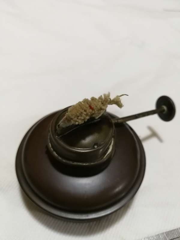 Vintage Jewelers Brass Tabletop Lamp Heater Light. hallmarked
