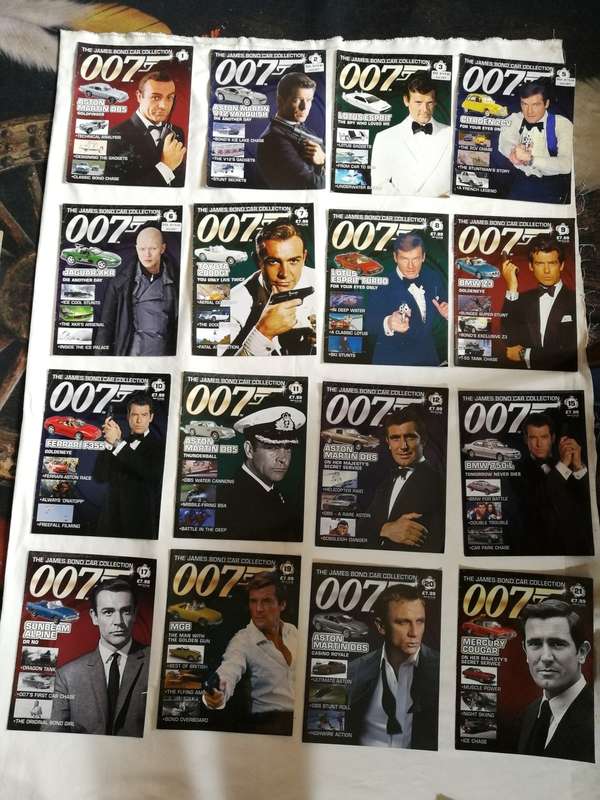 James Bond car collection magazines only. Cars were looted