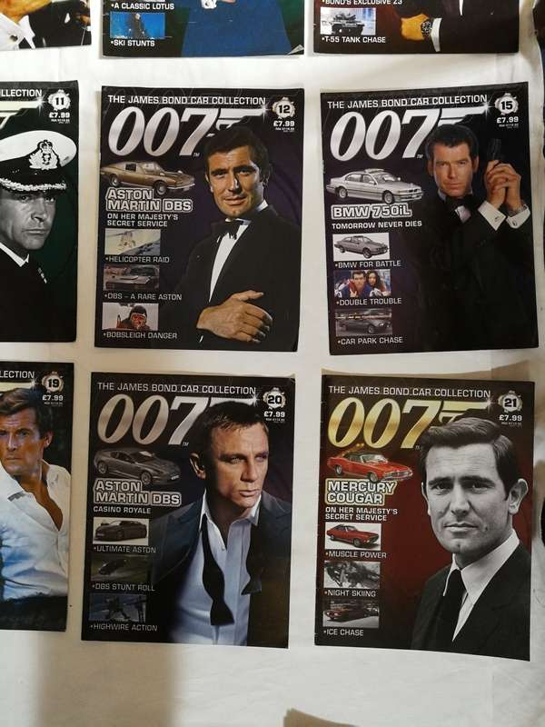 James Bond car collection magazines only. Cars were looted