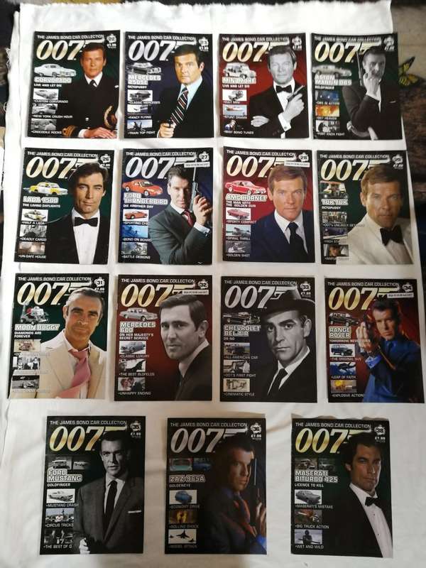 James Bond car collection magazines only. Cars were looted