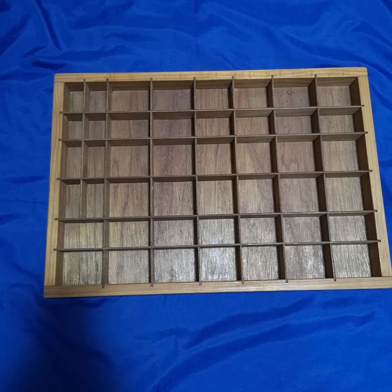 Printers Tray/ Beads Tray Oregon pine framework