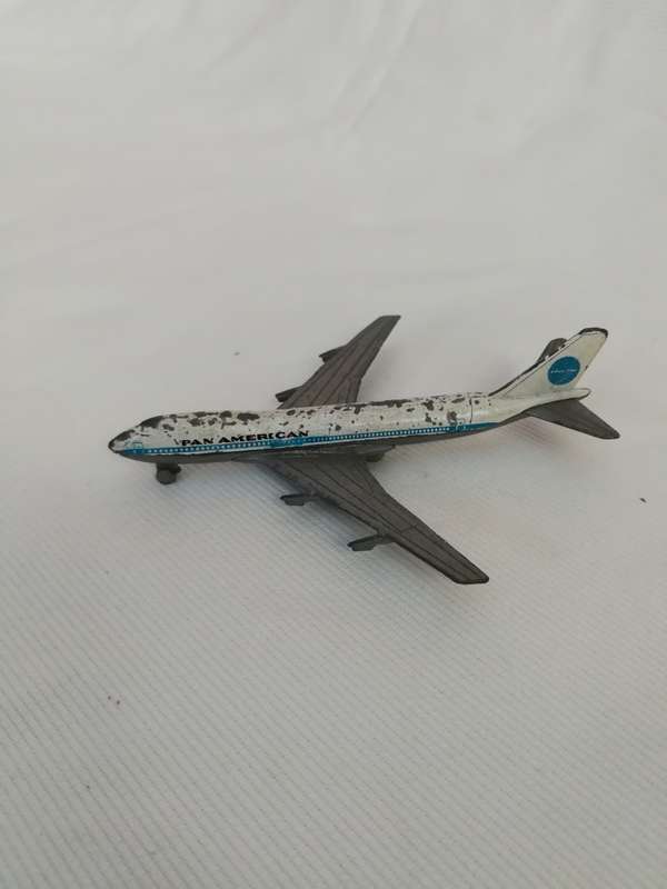 PAN AM AIRLINES VINTAGE PLAYART BOEING 747 Die-cast airliner 1980s
