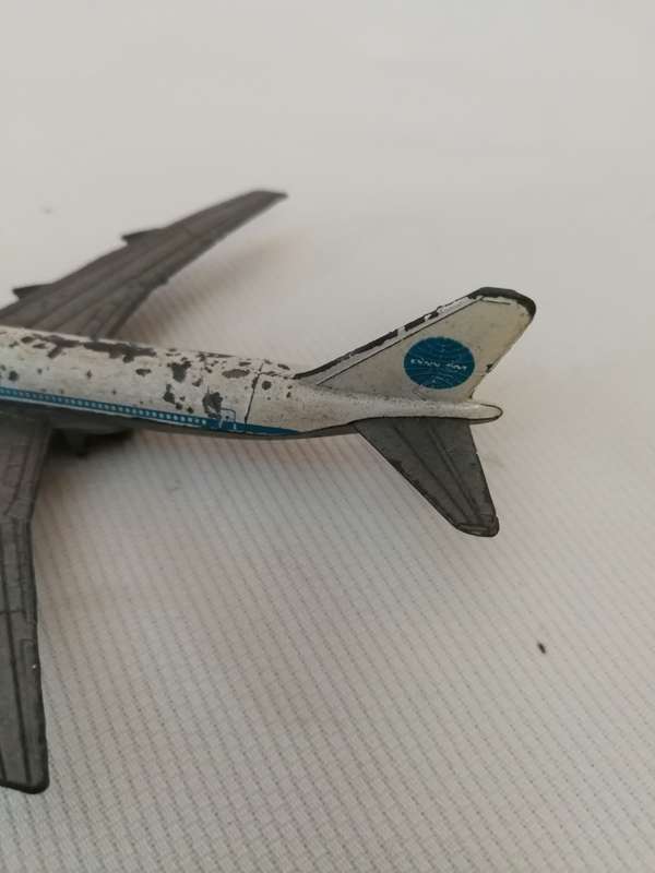 PAN AM AIRLINES VINTAGE PLAYART BOEING 747 Die-cast airliner 1980s