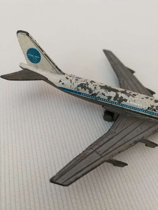 PAN AM AIRLINES VINTAGE PLAYART BOEING 747 Die-cast airliner 1980s
