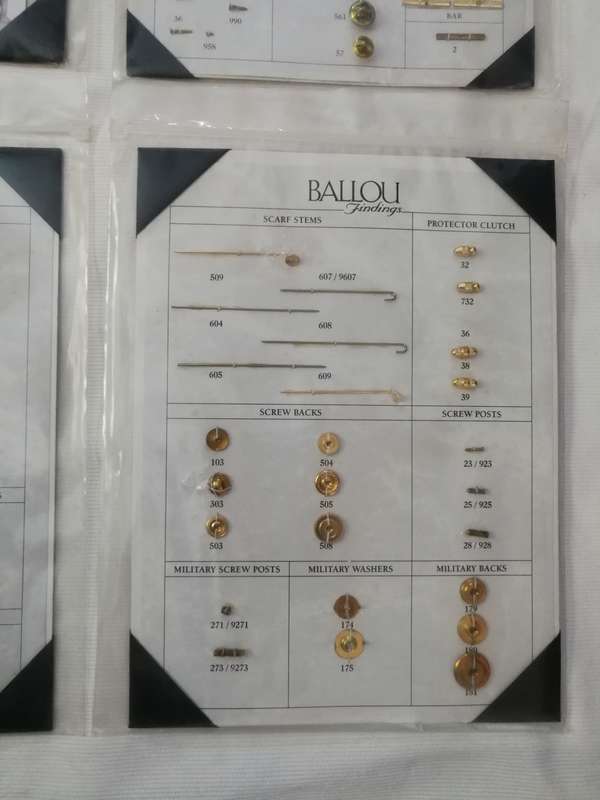 Jewellers Findings assorted - vintage Ballou USA