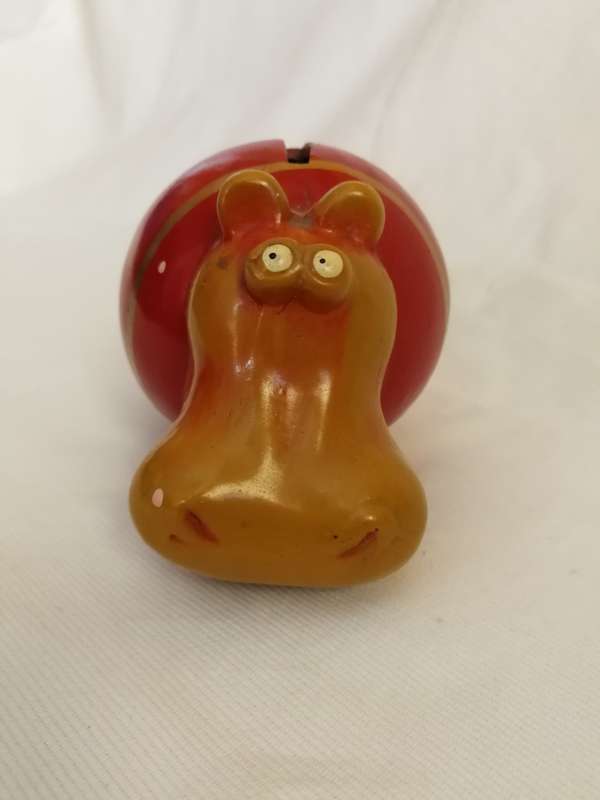 Vintage Hippo coin bank