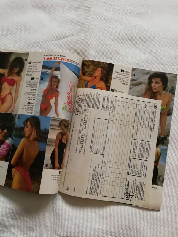 LORI WILLIAMSON SWIMSUIT INTERNATIONAL Magazine March 1991 Swimwear USA American
