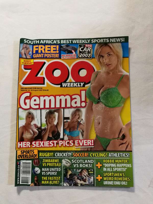 ZOO Weekly Magazine- Issue 43 (Gemma) August 2007. Discontinued Magazine