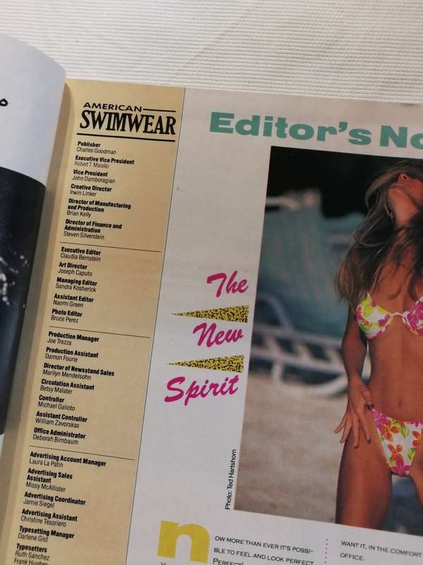SOMALY SIENG New Body AMERICAN SWIMWEAR Magazine March 1991 Venus Swimsuits USA
