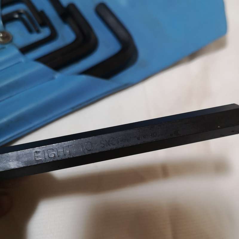 EIGHT Brand - Hex Key Set - 1.5mm to 10mm (10 Piece) CrVanadium