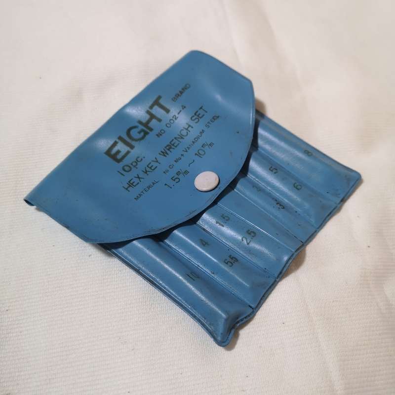 EIGHT Brand - Hex Key Set - 1.5mm to 10mm (10 Piece) CrVanadium