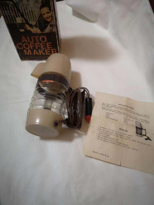 12 volt kettle. Vintage Auto Coffee Maker For Car Truck Auto Boat RV - NOS In Box - Never Used