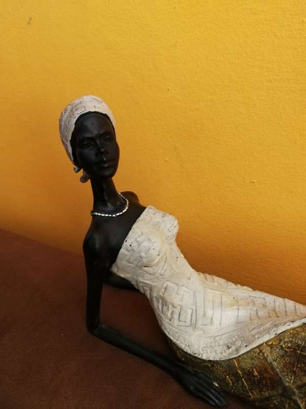Stunning African Lady Posing Decor 440mm long. ideal for Home or Boutique