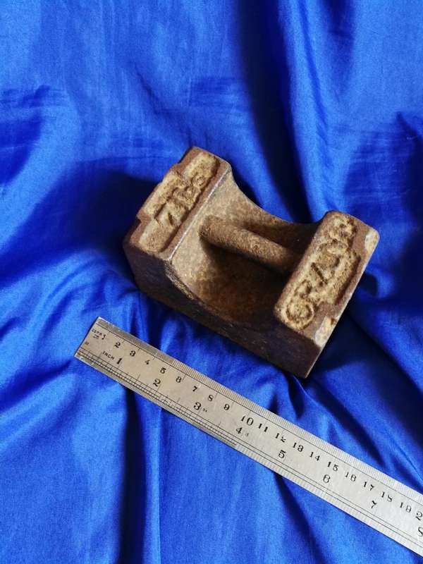 Vintage Antique Cast Iron Crane 7 Lb Weight Door Stop Bookend Paperweight