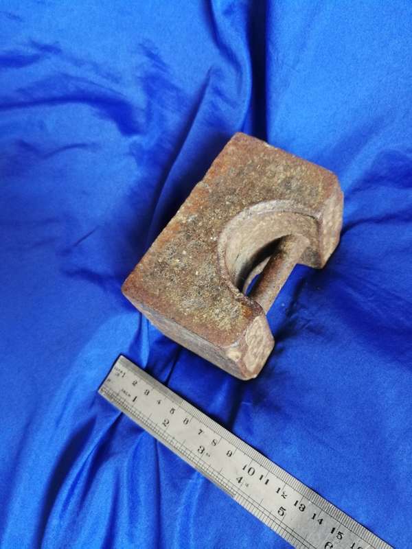Vintage Antique Cast Iron Crane 7 Lb Weight Door Stop Bookend Paperweight