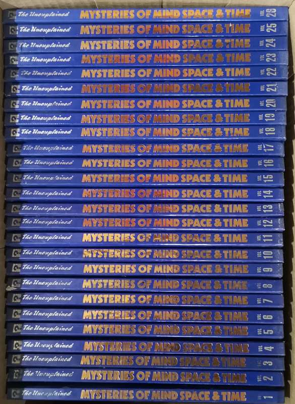 Mysteries of Mind Space & Time: The Unexplained Vol 1 - Vol 26. Amazing Information. Rare find