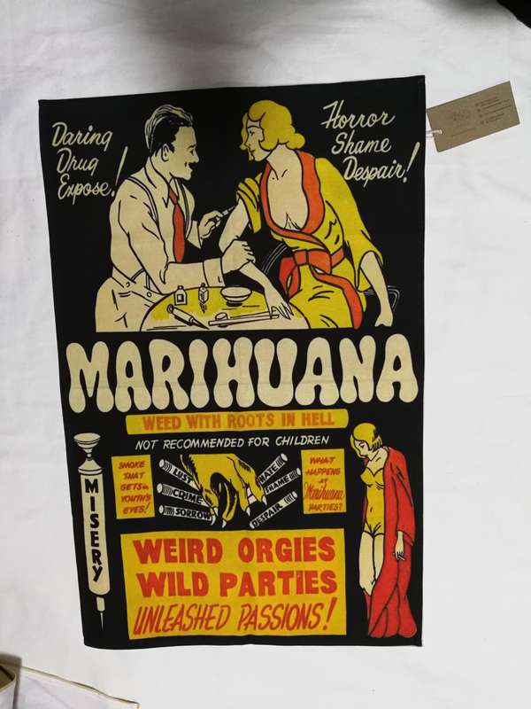 Artwork fabric posters by Austen & Jan- `Marihuana`