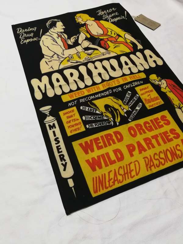 Artwork fabric posters by Austen & Jan- `Marihuana`