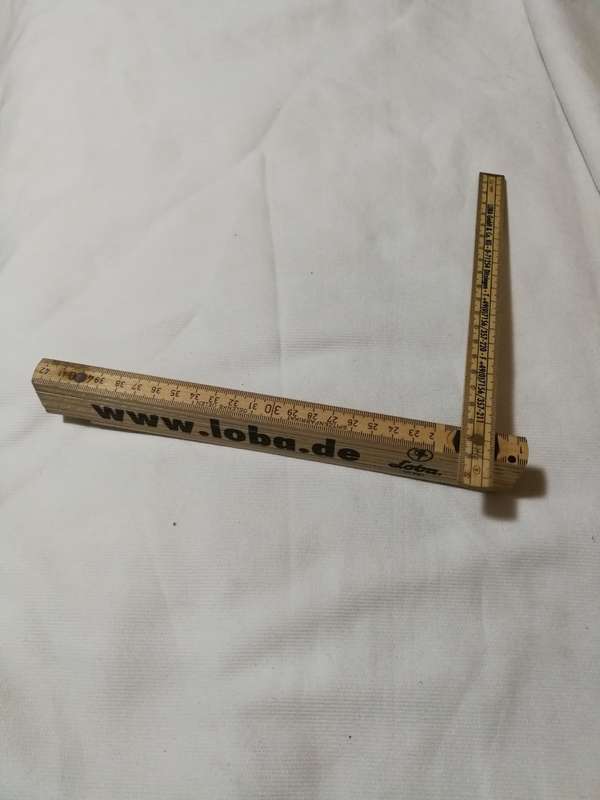 Vintage Loba.de Zig-Zag Rule - 2m (Metric). Made in Germany