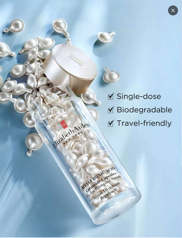 Hyaluronic Acid Ceramide Capsules Hydra-Plumping Serum 90pc- Elizabeth Arden