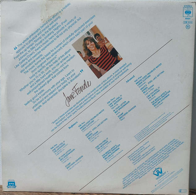 Jane Fonda`s Workout Record - Vinyl LP Record