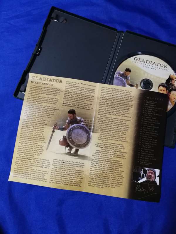 Gladiator 2000 DVD movie Russell Crowe- Collectors edition