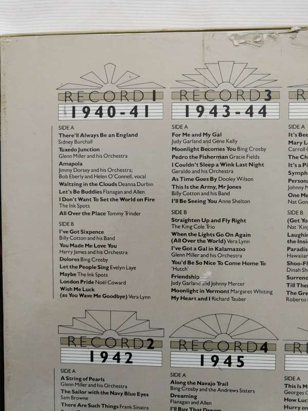 Down Memory Lane A Salute to the 40s 8LP Boxset.