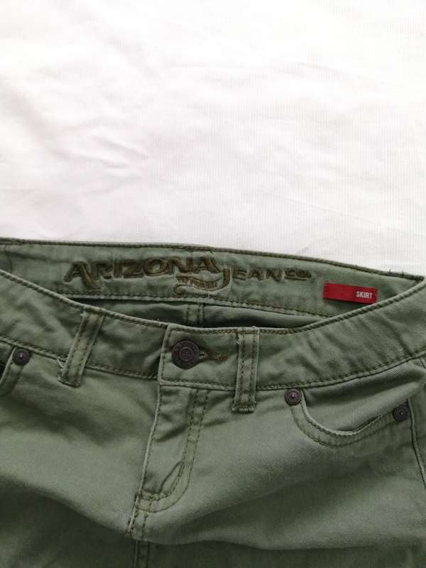 Short Skirt Army green low rise mini skirt